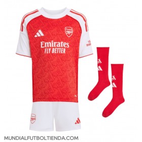Camiseta Arsenal Declan Rice #41 Primera Equipación Replica 2025-26 para niños mangas cortas (+ Pantalones cortos)
